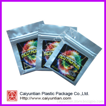 Mini-Zipper Aluminum Foil Bags with Herbal